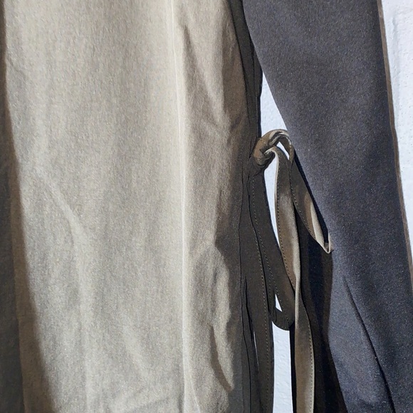 NWOT Madison & Park Black and Green Hoodie Dress - Picture 4 of 4